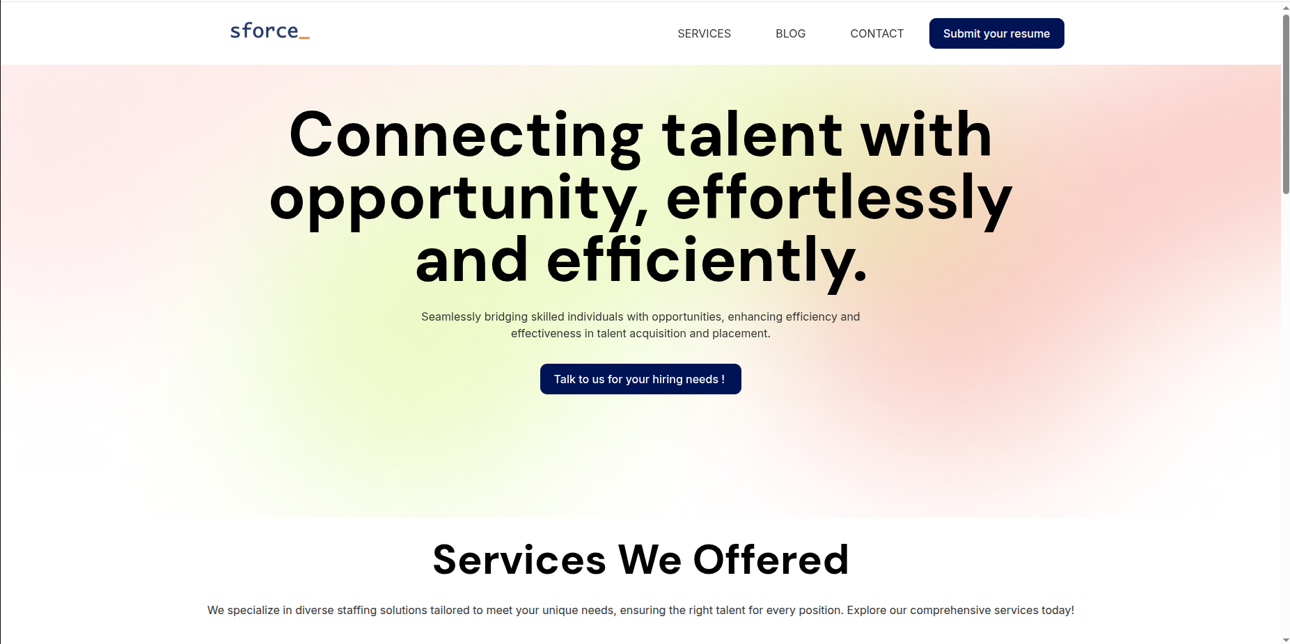SForce Services Project